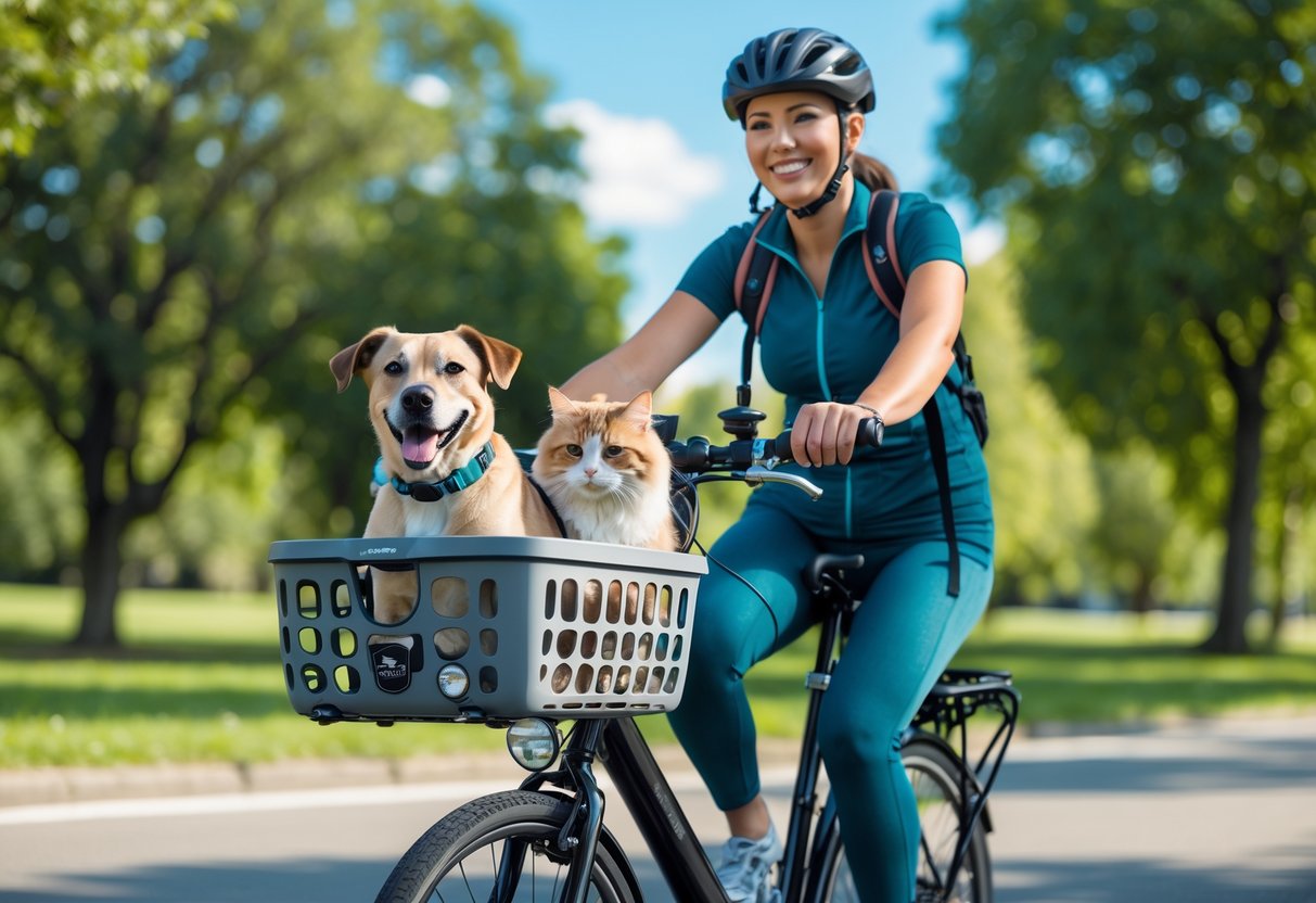 Sådan transporterer du både hund og kat på cykelturen